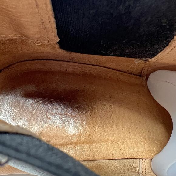 Madewell Regan Boot Size 8.5 Black Leather Pull On J8307 - Picture 10 of 11